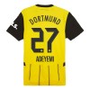 Maglia ufficiale Borussia Dortmund Adeyemi 27 Casa 2024-25 per Bambino